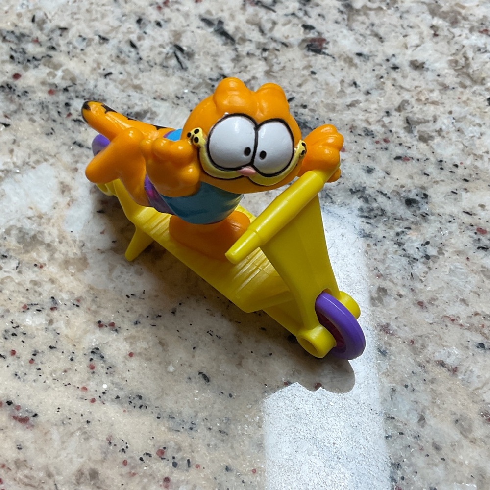 Vintage Garfield scooter happy meal figure